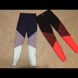 Two Old Navy workout compression leggings yoga S